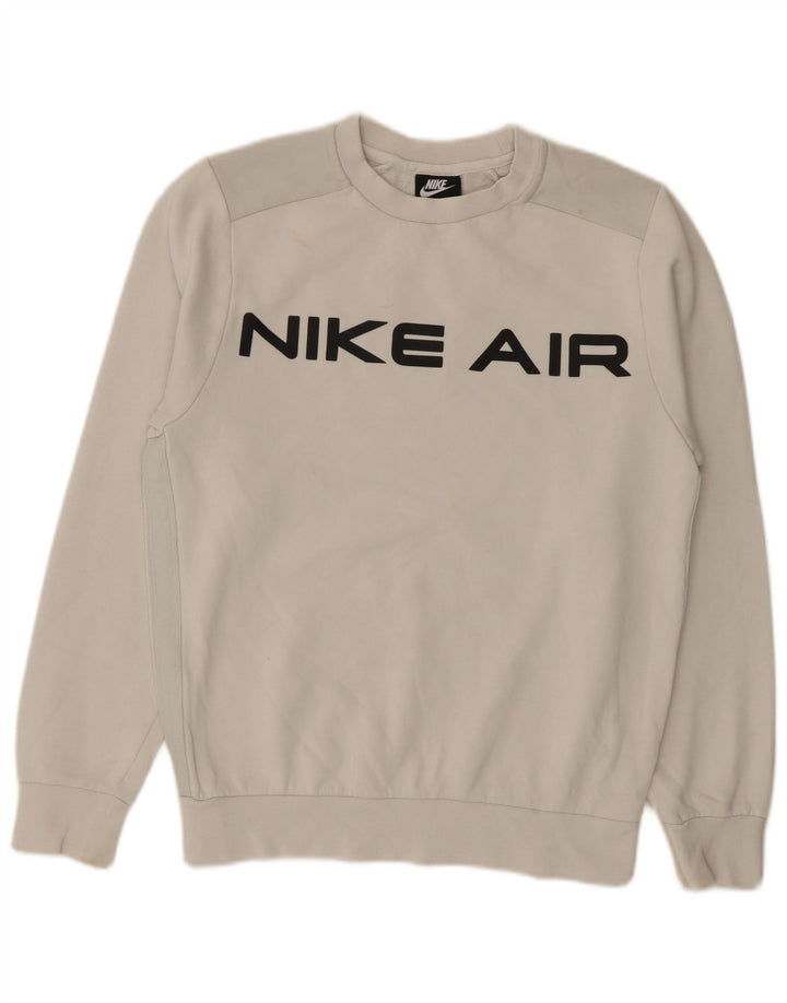 Nike Mens Graphic Sweatshirt Jumper XS Blanc Coton
