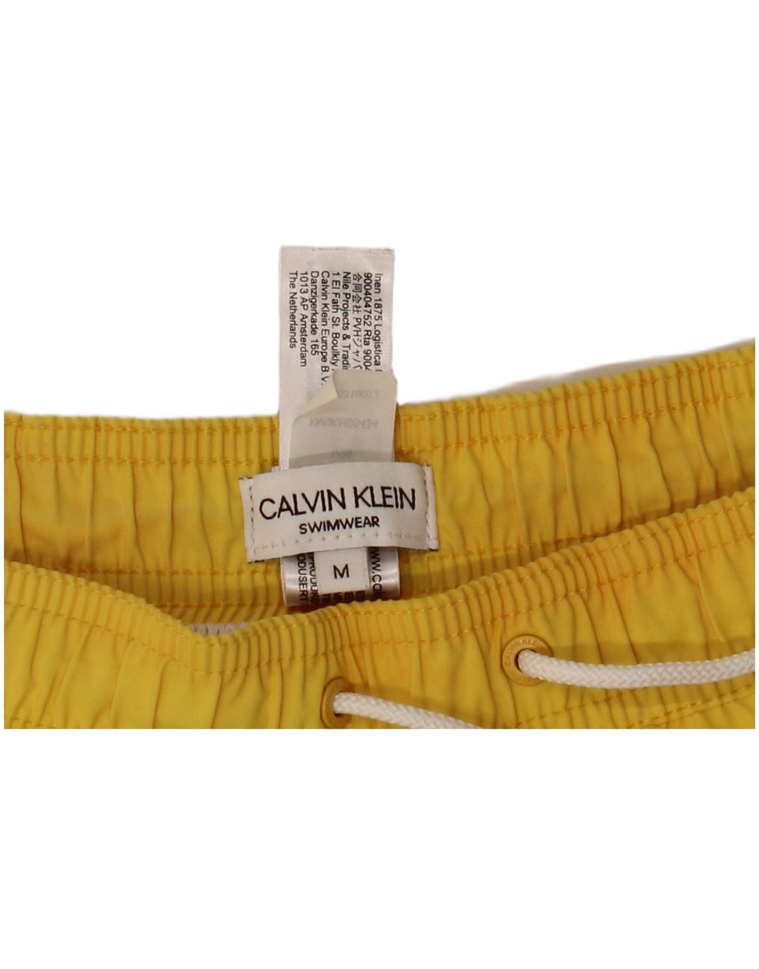 CALVIN KLEIN Short de Bain Graphique Homme Jaune Moyen Colourblock