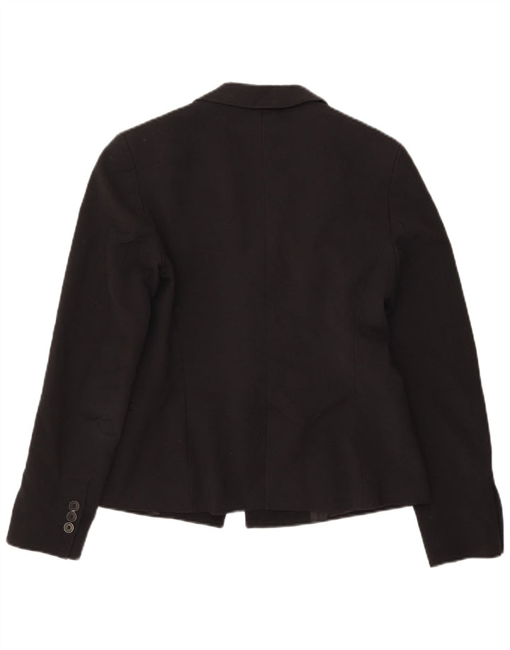 Zara Veste blazer à 1 bouton pour femme UK 12 Noir moyen