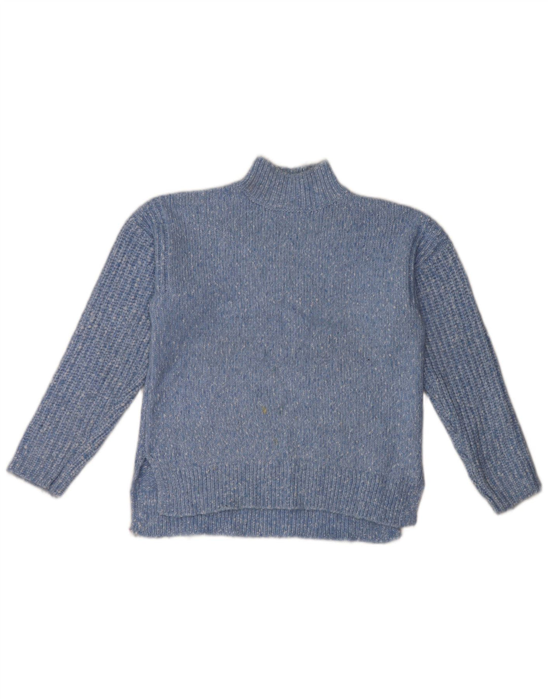 Marks & Spencer Pull col roulé pour femme UK 14 Bleu moyen moucheté