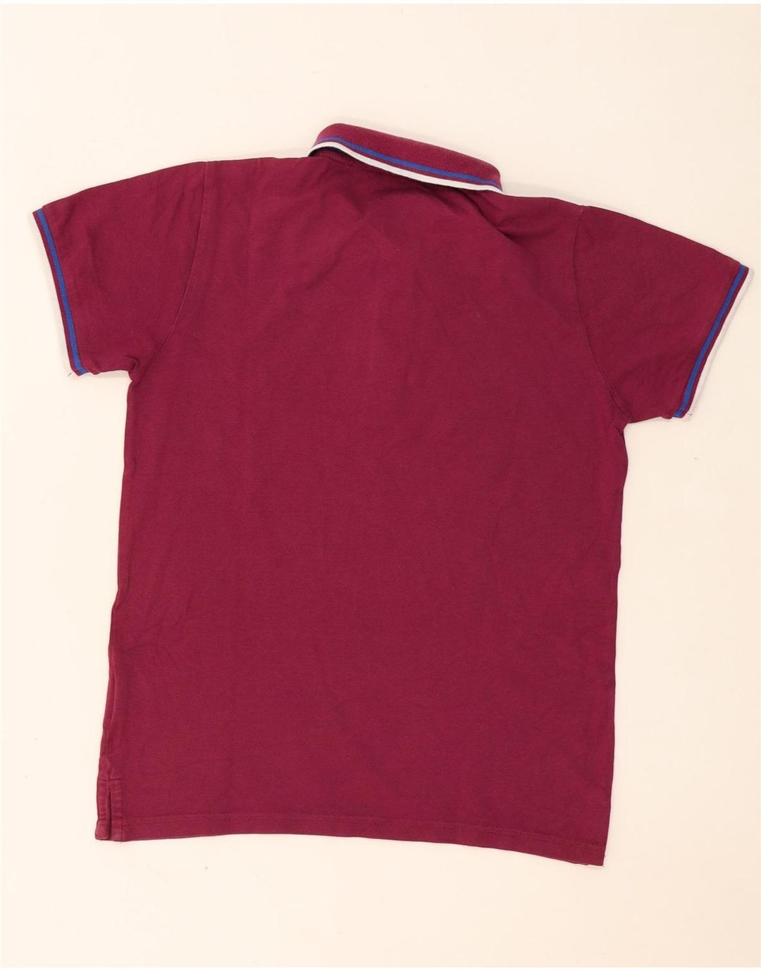 KAPPA Polo Homme Petit Bordeaux Coton