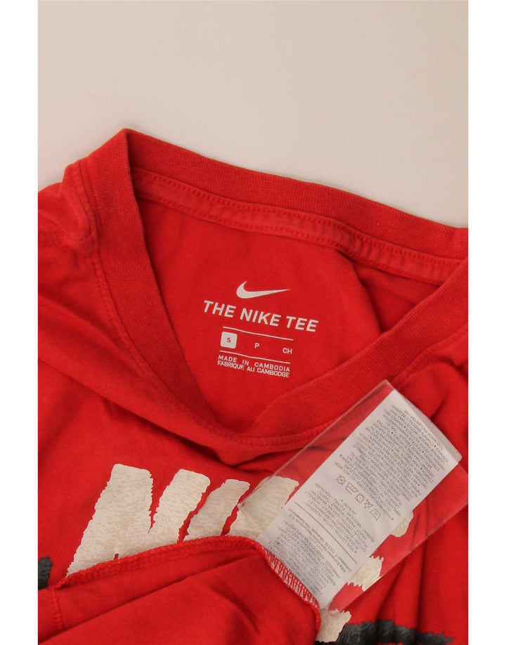 Nike T-shirt graphique pour homme en coton rouge Taille S
