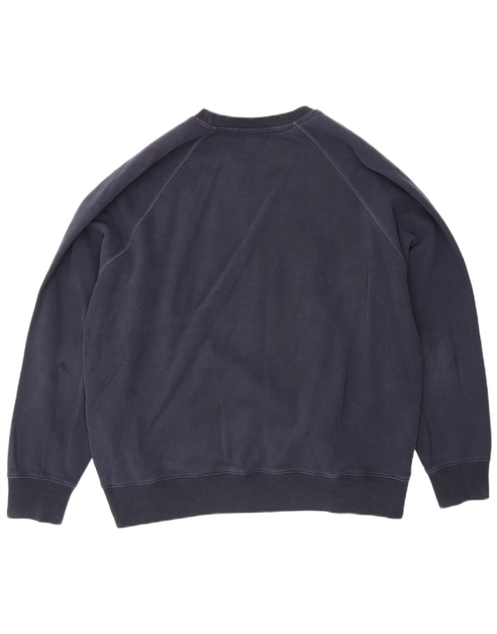 Roy Rogers Pull graphique pour homme en coton bleu marine Taille L