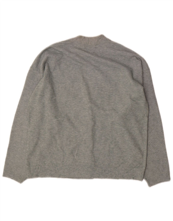 Massimo Dutti Cardigan surdimensionné pour femme UK 6 XS Gris