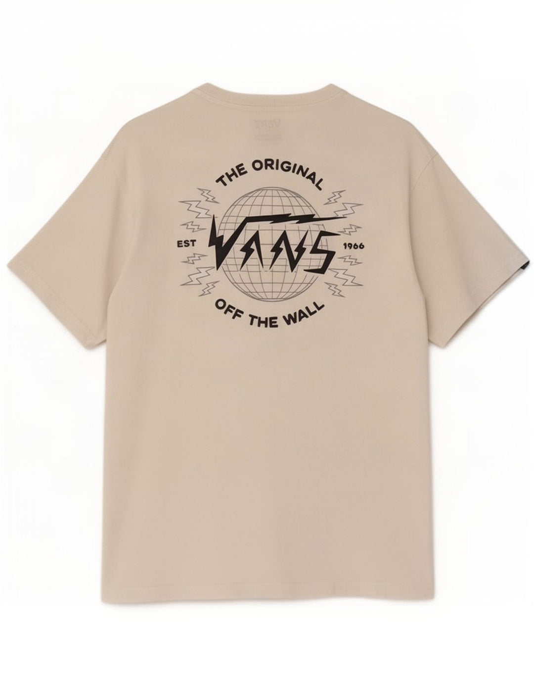 Vans Homme Coupe Classique T-Shirt Graphique Haut Blanc Moyen Coton