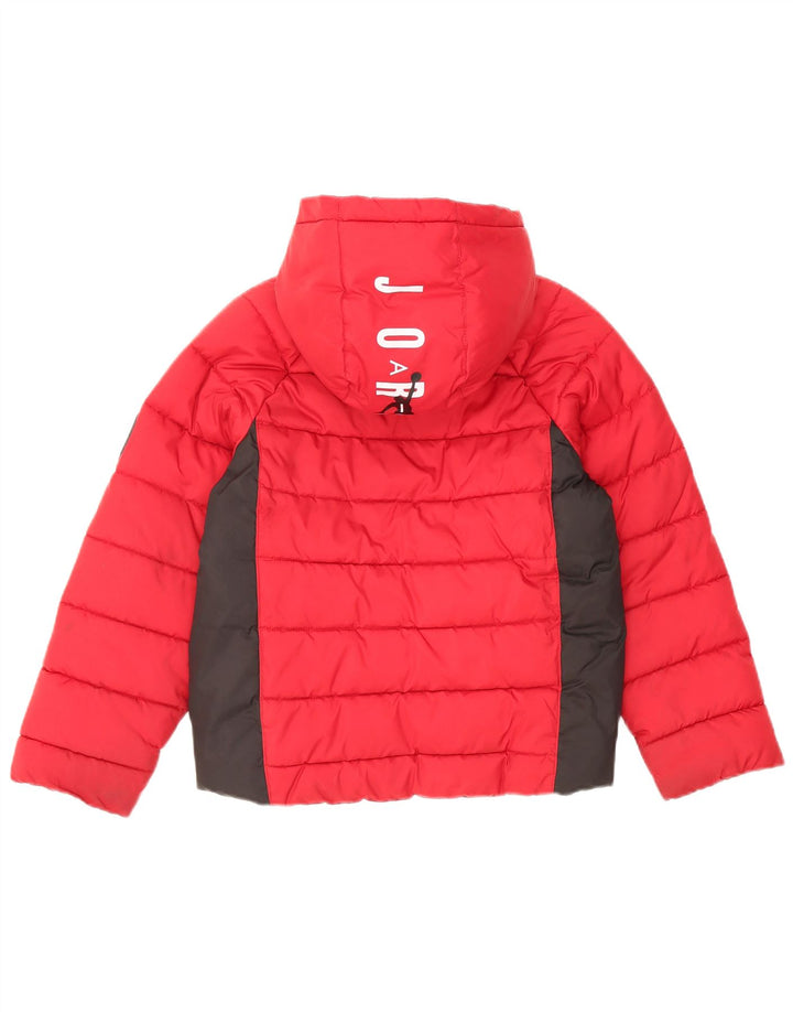 Jordan Veste matelassée à capuche graphique pour garçon 8-9 ans Petit color block rouge