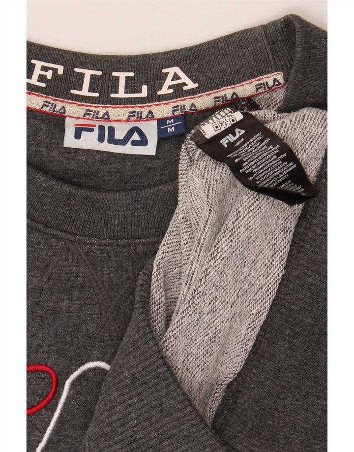 Fila Sweat-Shirt Graphique Homme Gris Moyen Moucheté Coton