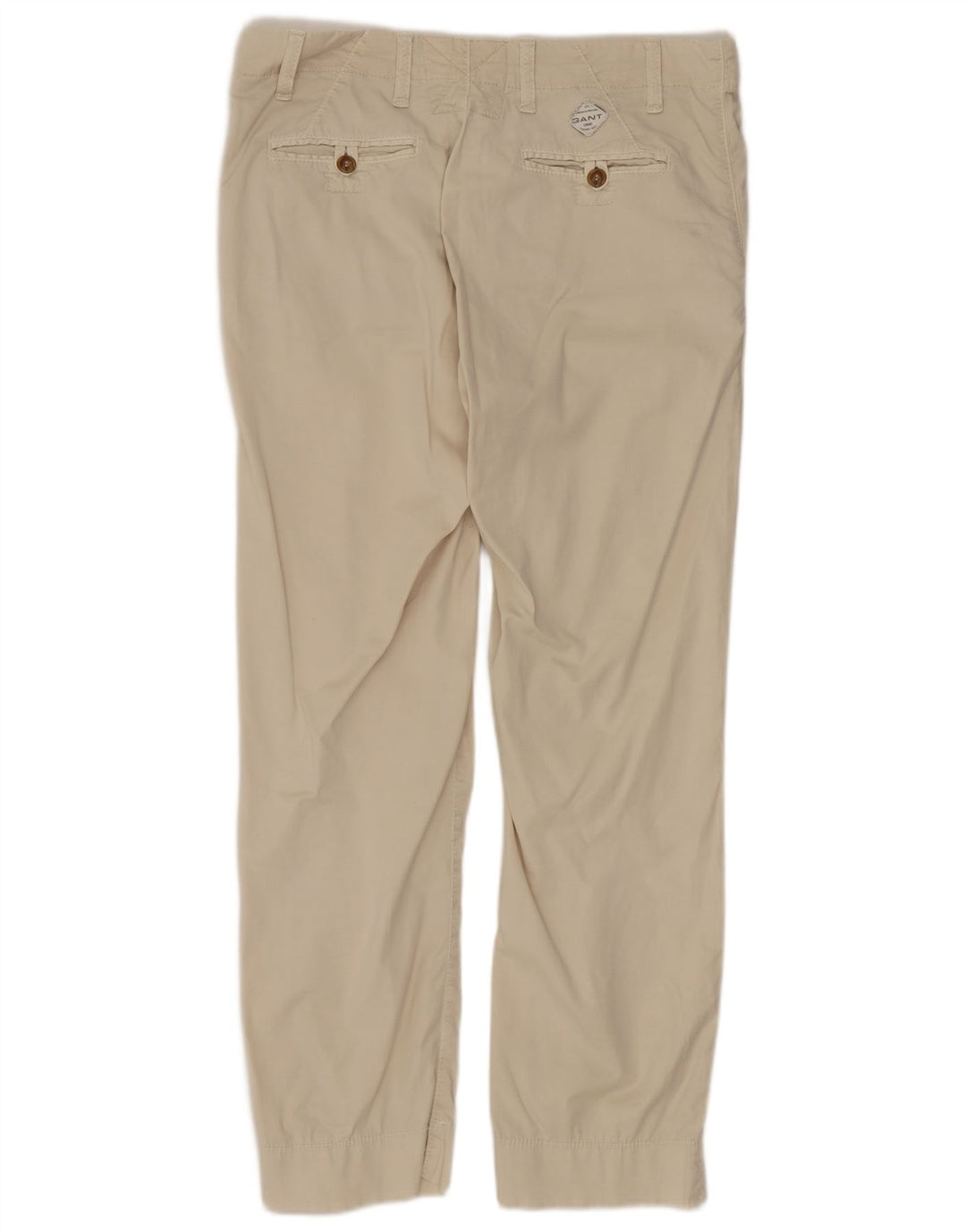 GANT Pantalon Chino Droit Homme W34 L26 Blanc Cassé Coton