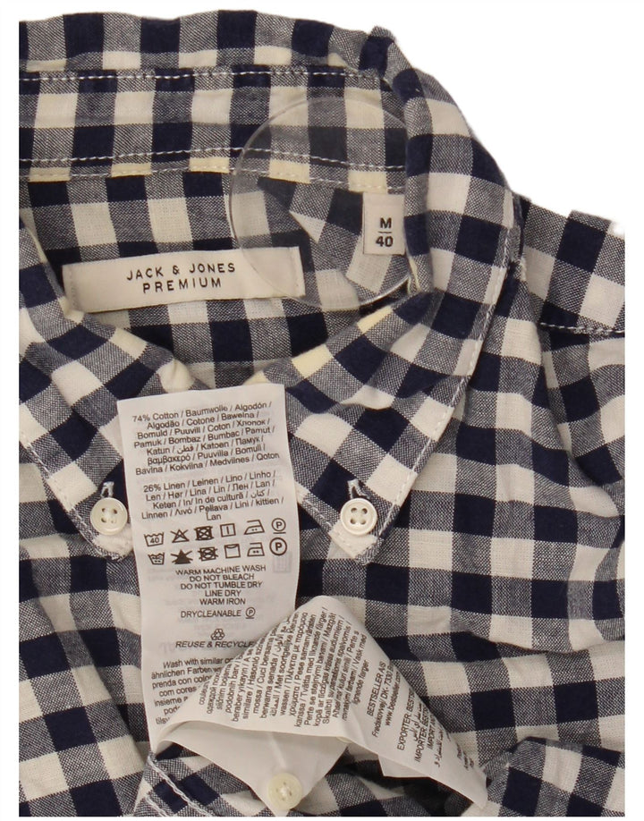 Jack & Jones Chemise Homme Bleu Marine Moyen Vichy Coton