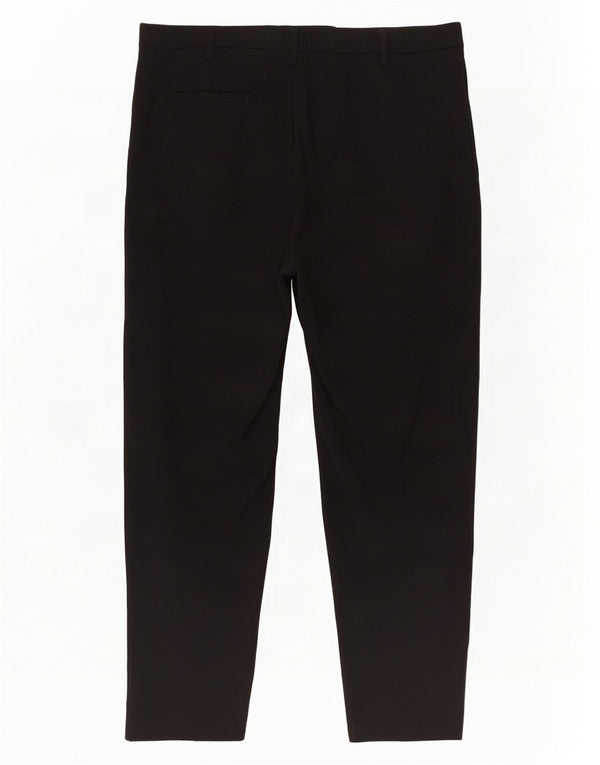 Marks & Spencer Pantalon de costume taille haute pour femme UK 16 Large W34 L27 Noir