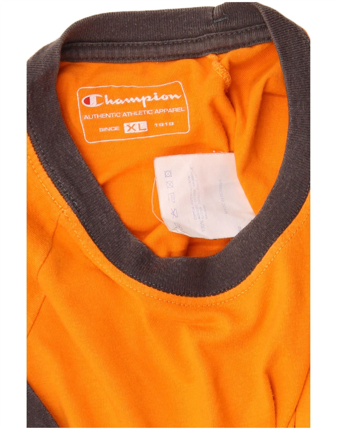 CHAMPION T-Shirt Heritage Classics Homme Orange Coton XL