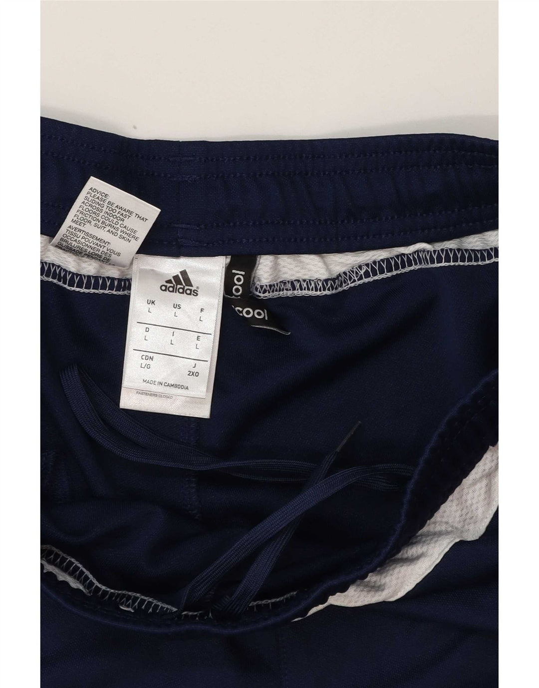 Adidas Pantalon de Survêtement Climacool Homme Large Bleu Marine Colorblock