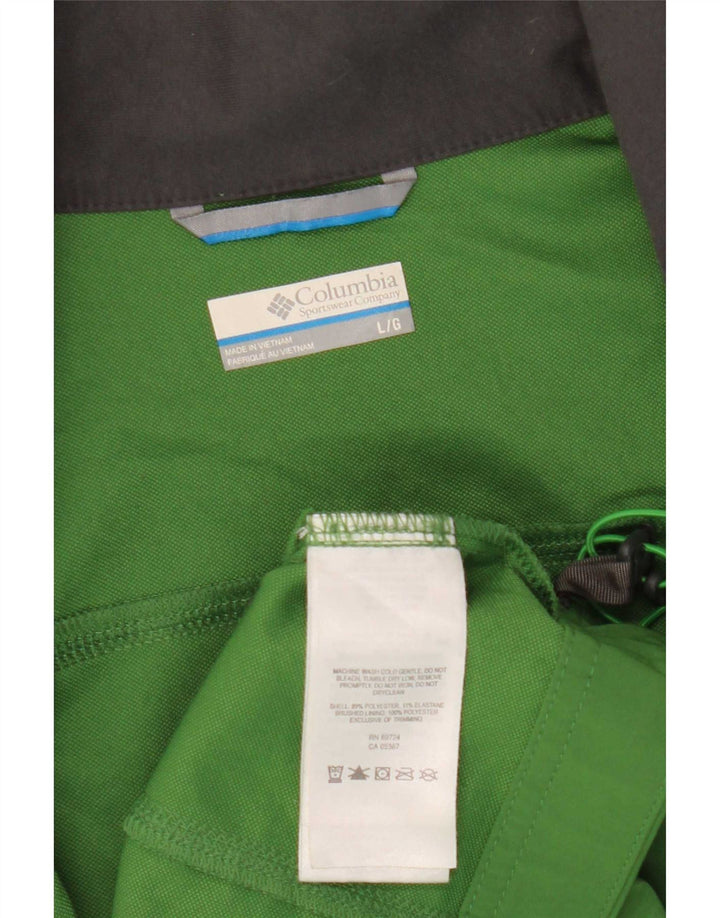 Columbia Veste de survêtement pour homme Large Vert Polyester