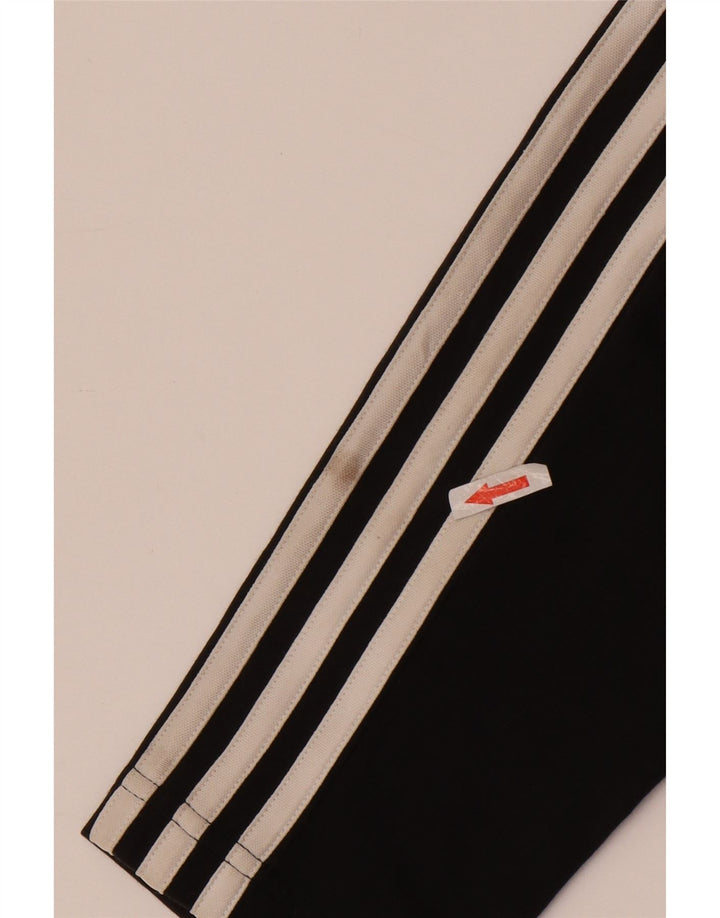 ADIDAS Leggings Femme UK 12/14 Coton Noir Moyen