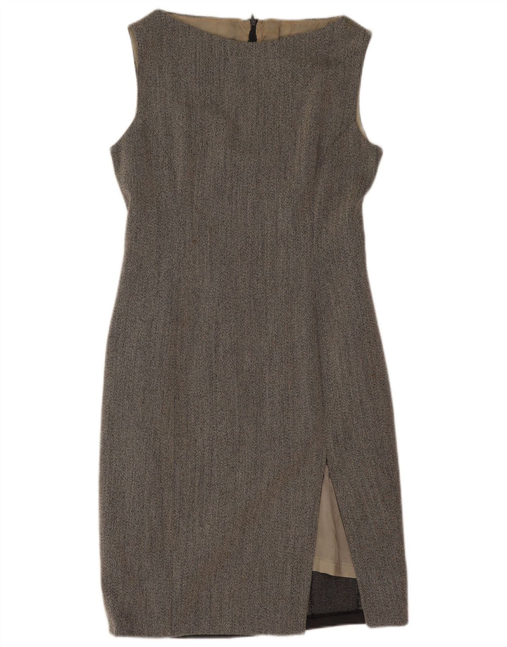 robe fourreau sans manches femme vintage UK 12 Gris moyen