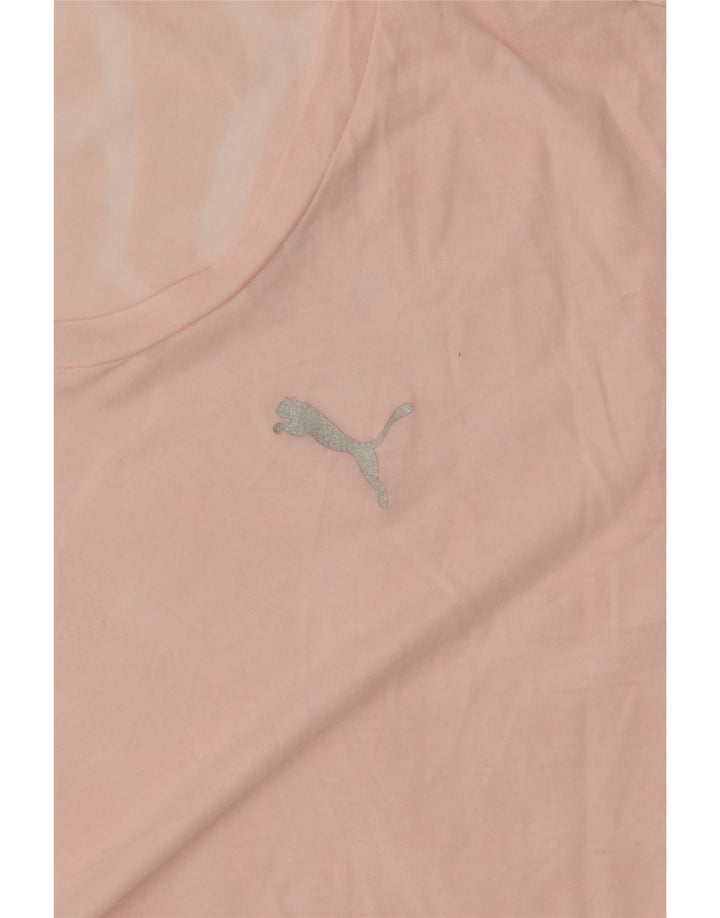 PUMA Womens T-Shirt Top UK 16 Large Pink Vintage Puma and Second-Hand Puma from Messina Hembry 