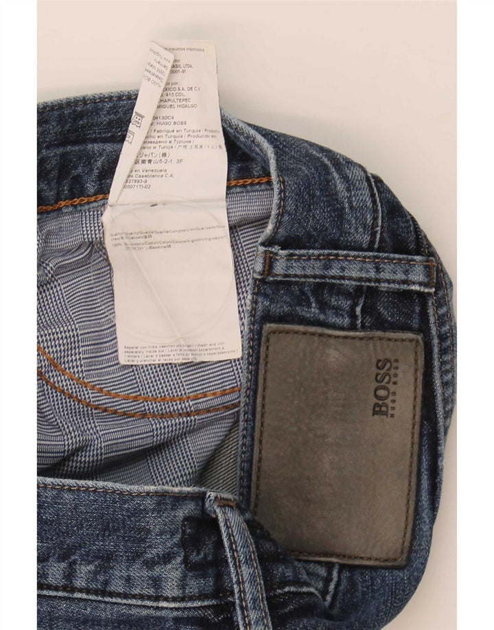 Hugo Boss Jean droit W32 L34 en coton bleu pour homme