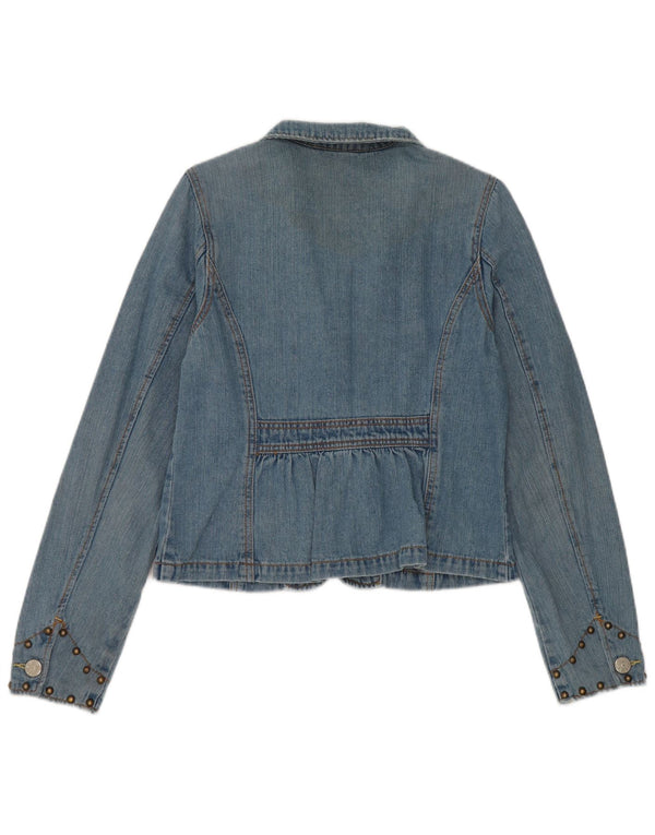 Levi's Veste blazer en jean à 3 boutons pour femme UK 16 Large Bleu Coton
