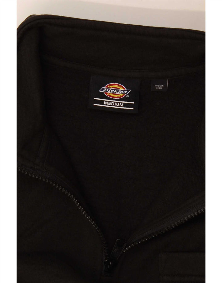 Dickies Sweat-shirt à col zippé pour femme UK 14 Medium Noir