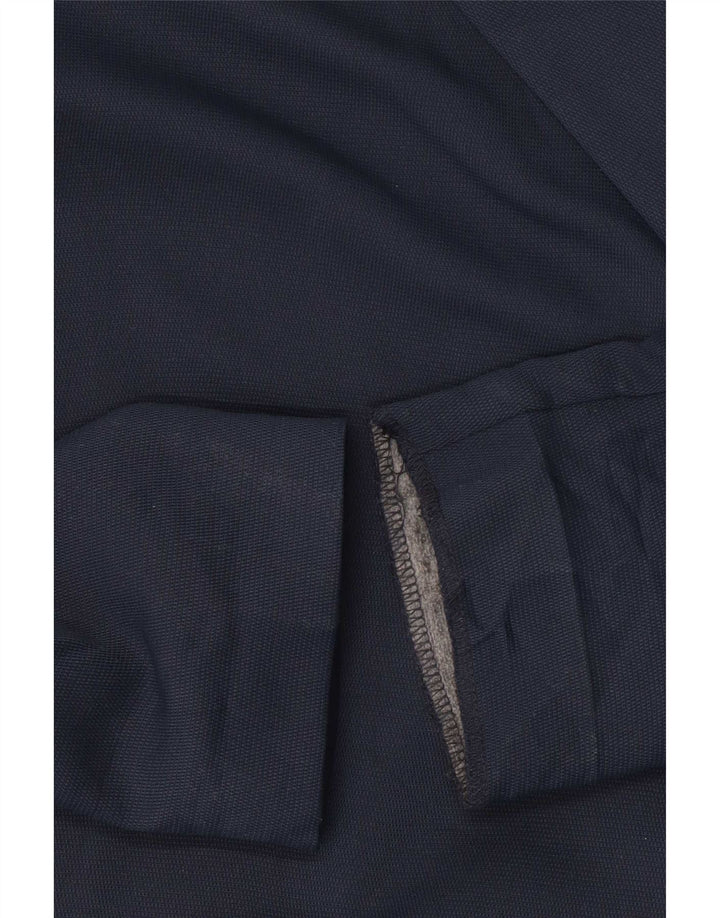 Topshop Veste Blazer 1 Bouton Femme UK 14 Grand Bleu Marine Polyester