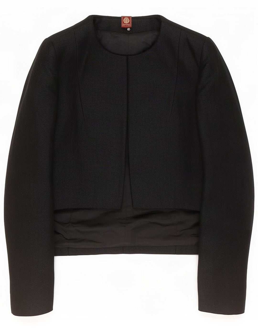 Dondup Veste blazer ouverte pour femme IT 42 Laine vierge noire moyenne