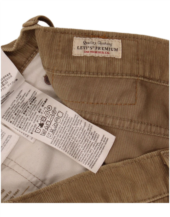 Levi's Pantalon 511 Slim Velours Côtelé W32 L34 Homme Marron Coton