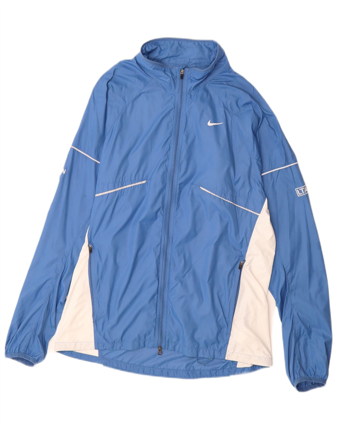 Nike Veste de pluie pour homme UK 38 Bleu moyen Colorblock Nylon