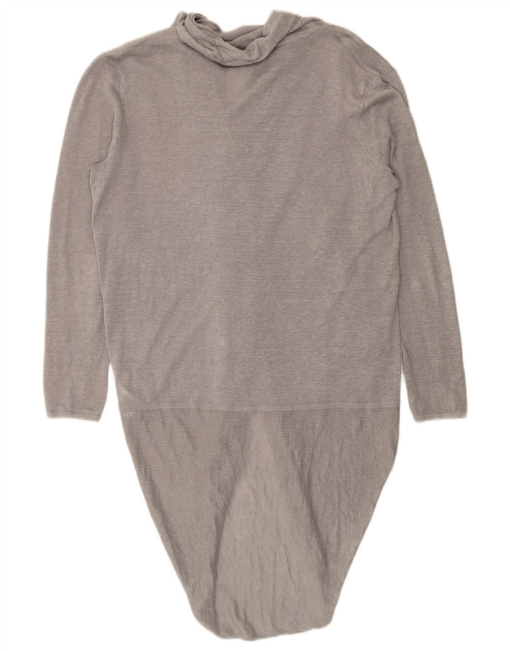 Phase Eight Cardigan long surdimensionné pour femme UK 10 Petit Gris