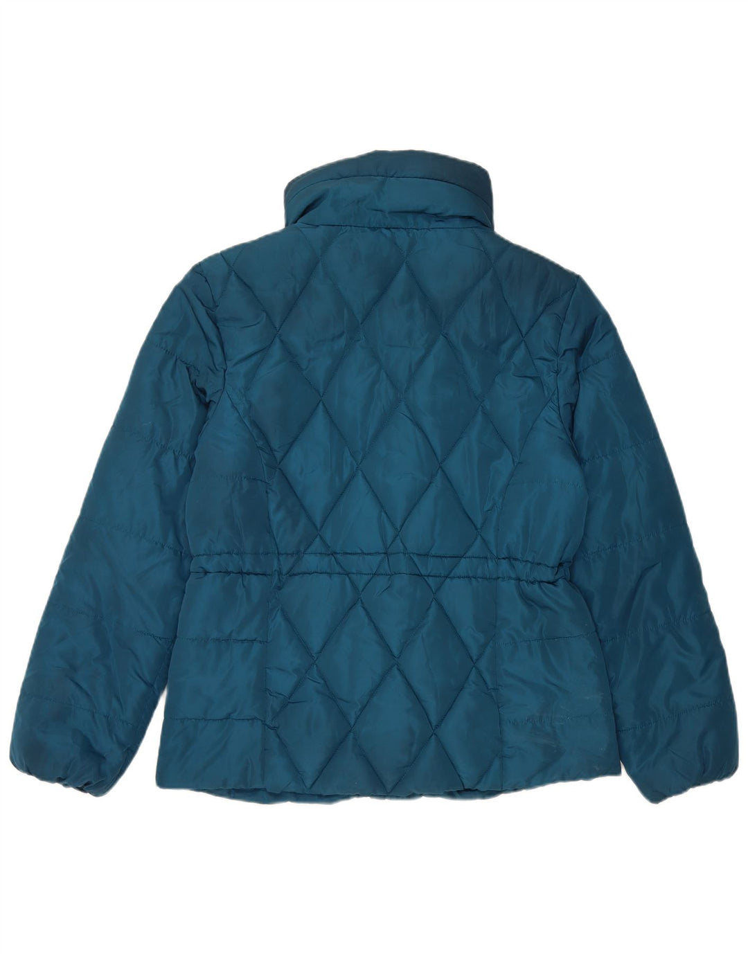Marks & Spencer Veste matelassée matelassée pour femme UK 12 Bleu moyen Polyester
