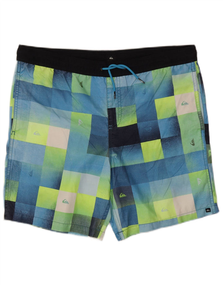 Quiksilver Short de bain homme grand bleu géométrique polyester