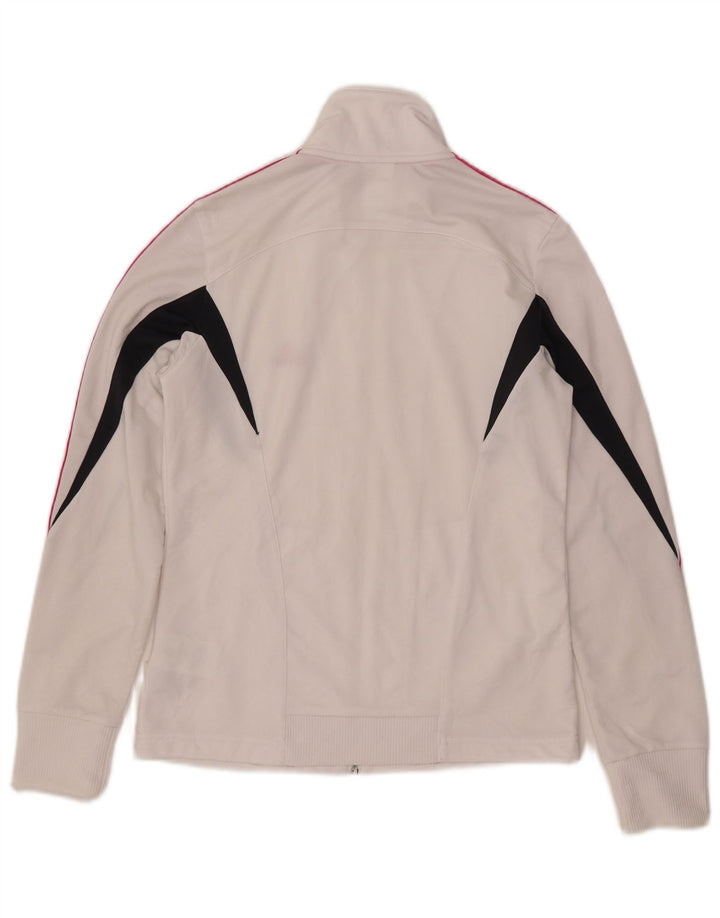 ADIDAS Veste de survêtement pour femme UK 12 Medium White Colourblock