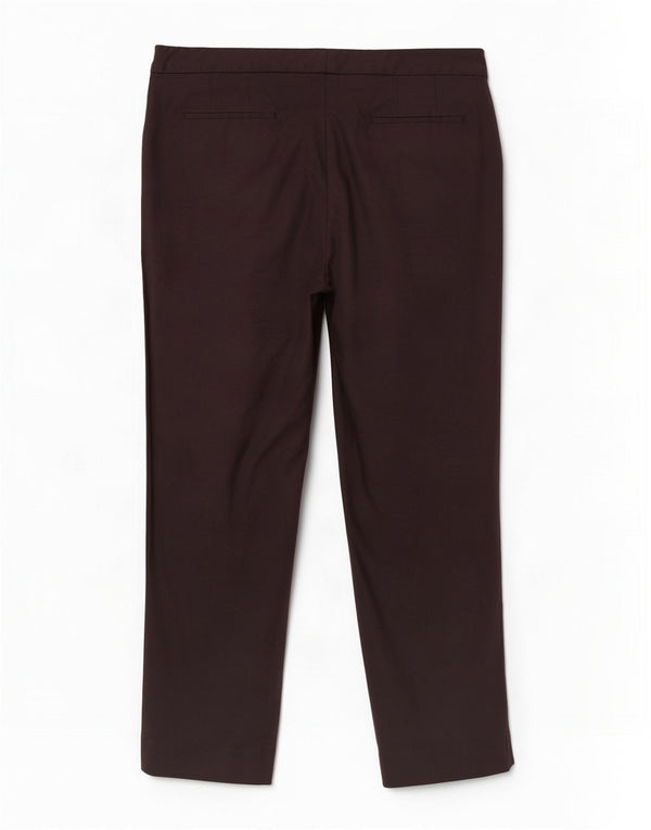 Pantalon Chino Droit Taille Haute Boden Femme UK 18 XL W38 L29 Noir
