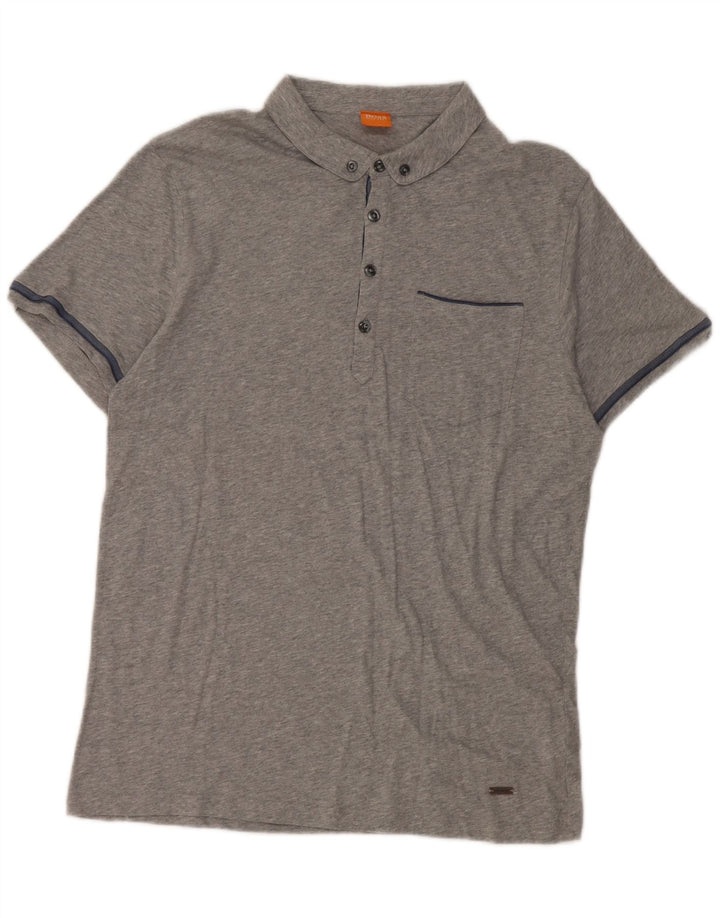 Hugo Boss Polo Homme Grand Gris Coton