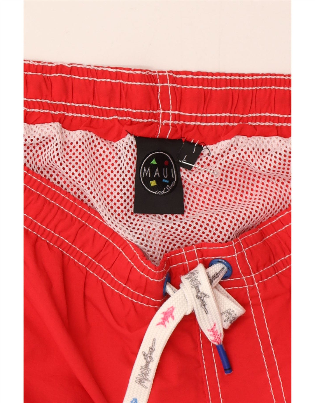 Maui and Sons Short de bain pour homme Taille L Rouge