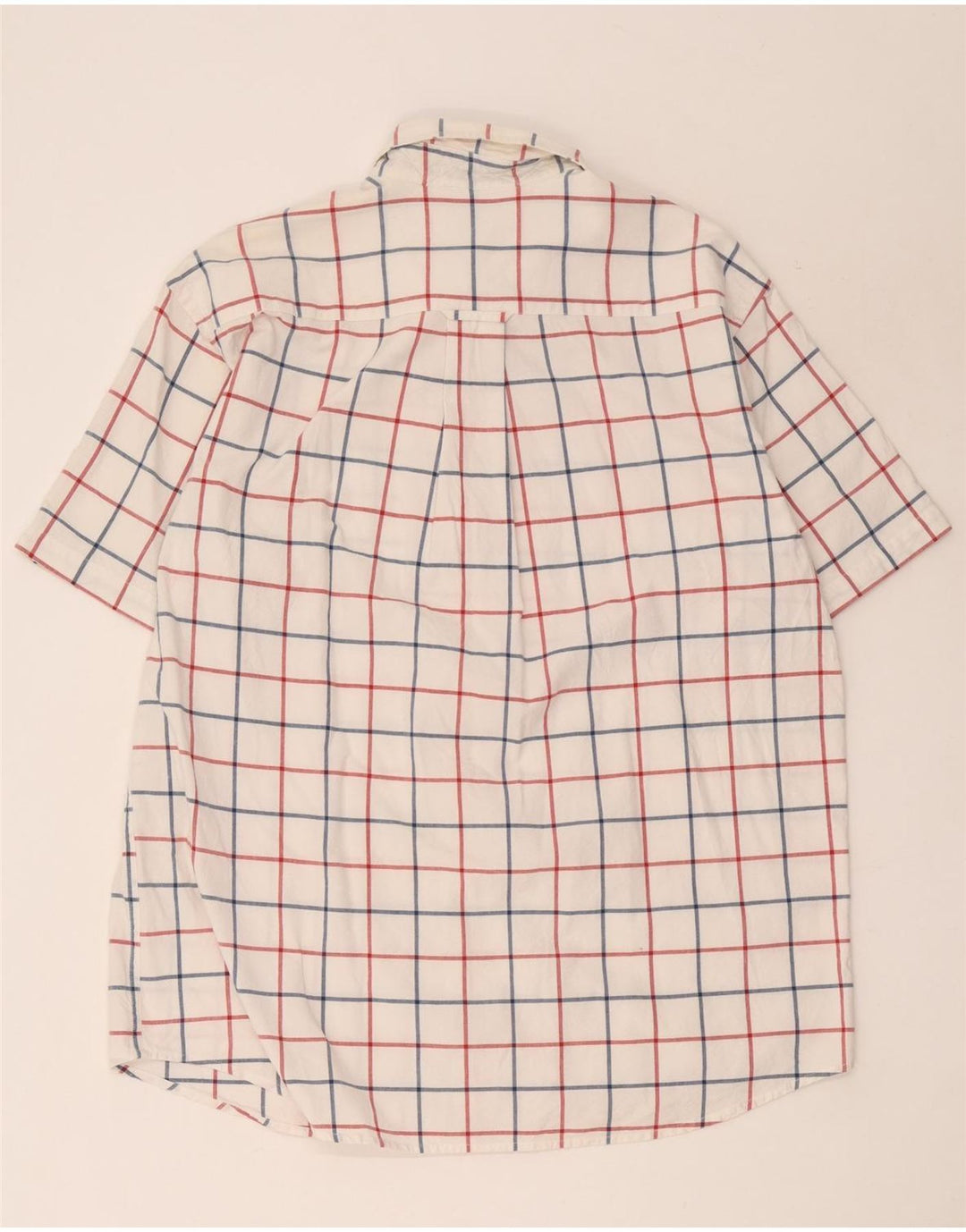 Orvis Chemise à manches courtes pour homme en coton à carreaux blancs