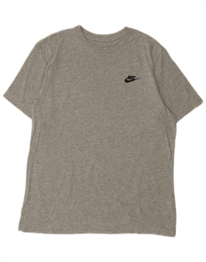 NIKE T-Shirt Homme Gris Moyen Coton