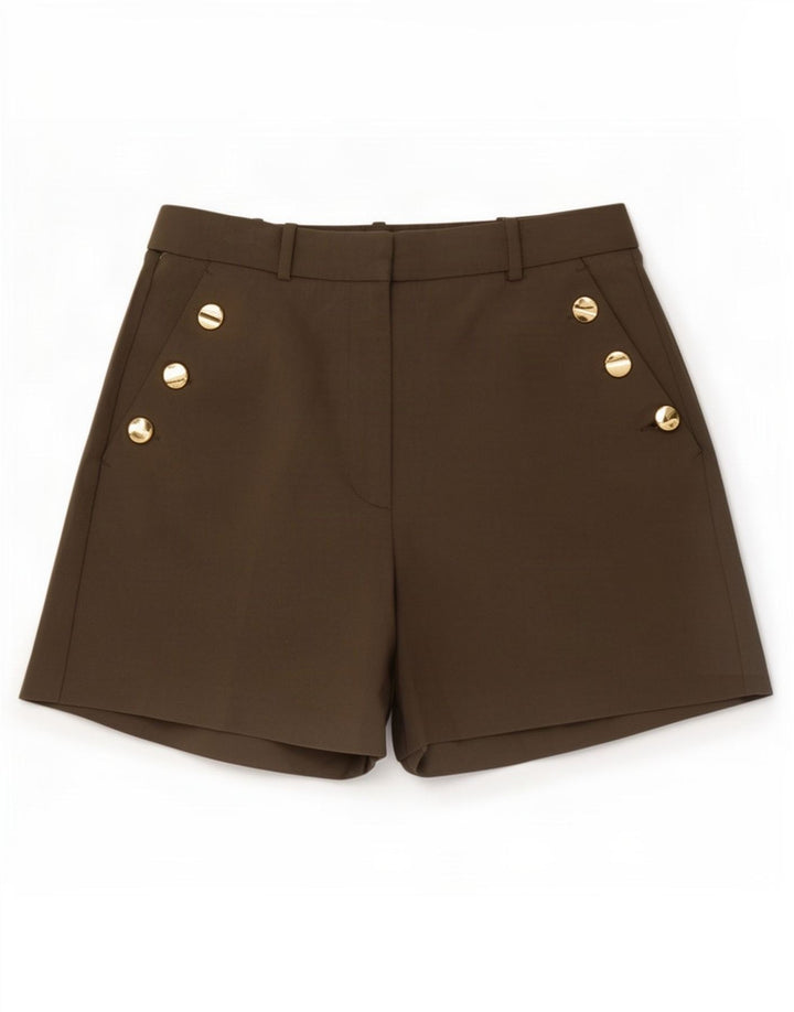 Zara Short Chino Femme Moyen W28 Marron