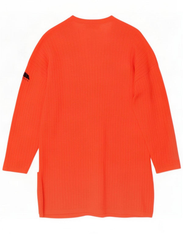 Poi By Krizia Pull cardigan long pour femme UK 14 Large Orange