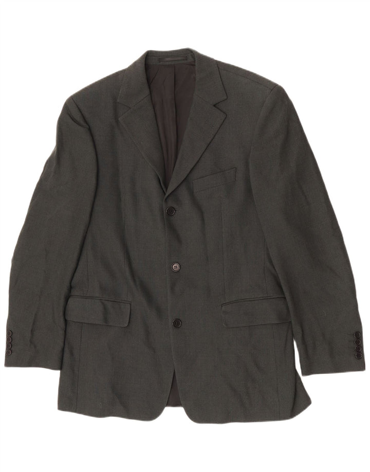 Hugo Boss Veste Blazer 3 Boutons Homme EU 50 Grande Laine Grise