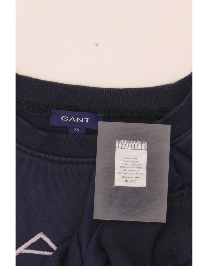 Gant Graphic Sweatshirt Jumper XS Bleu Marine Coton Homme