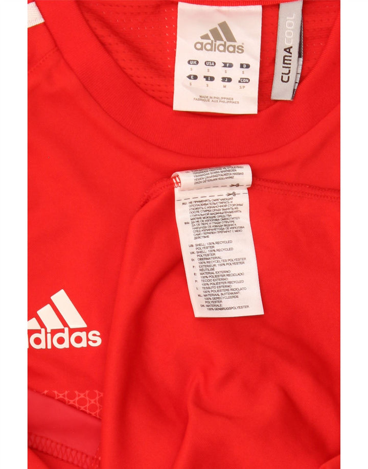 ADIDAS T-shirt graphique Team GB pour hommes, petit, rouge, polyester