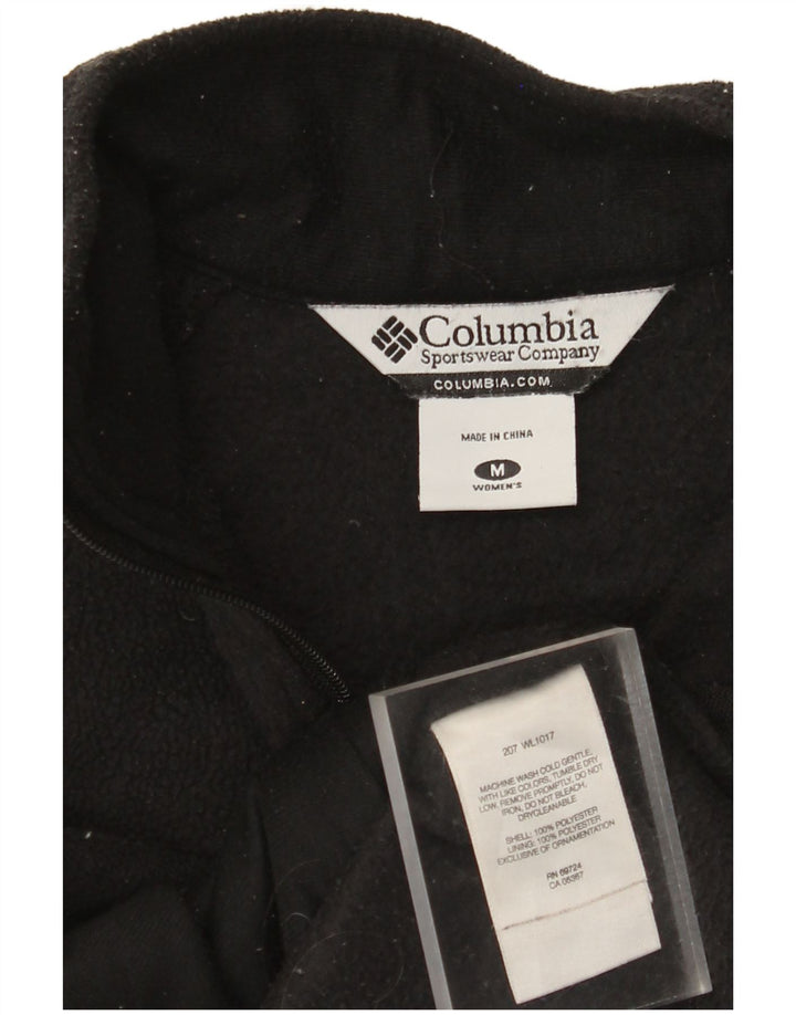 COLUMBIA Gilet Polaire Femme UK 14 Moyen Noir Polyester