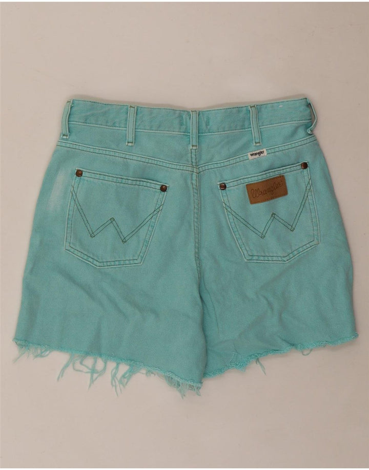 WRANGLER Short en Jean Femme W28 Coton Turquoise Moyen