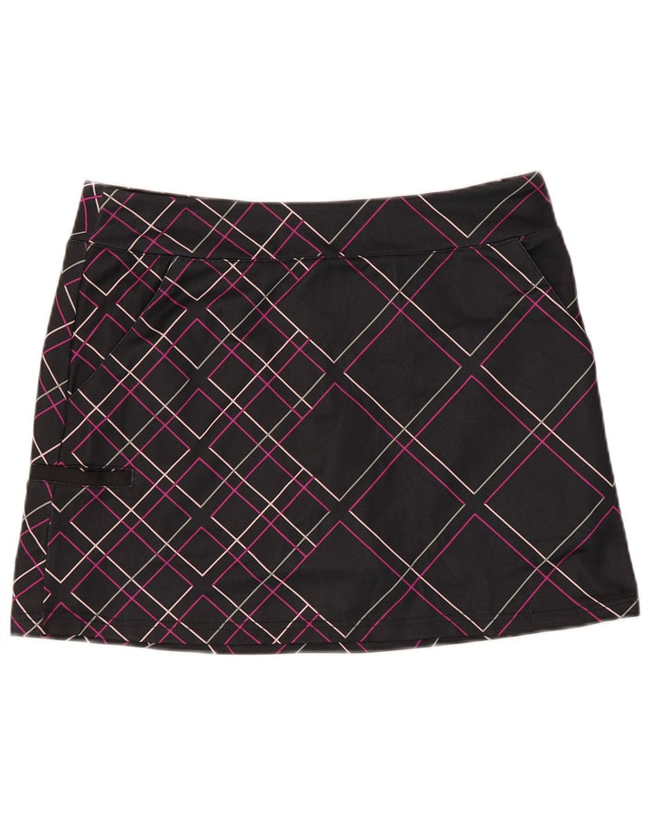 Adidas Femmes Climacool Skort UK 14 Moyen Noir Check Polyester
