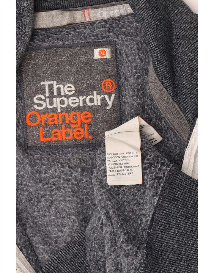 Superdry Homme Survêtement Top Veste XL Bleu Marine Coton