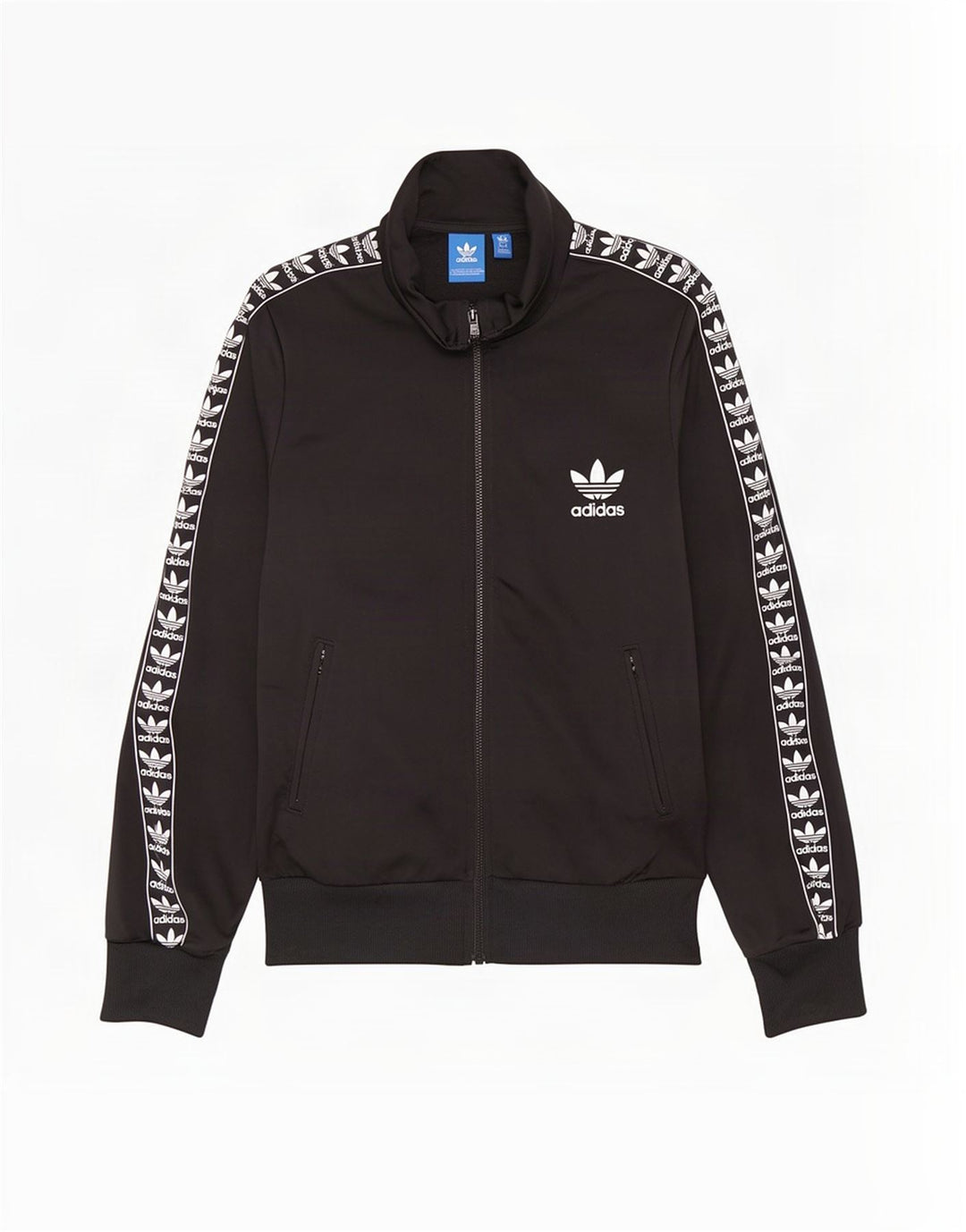 Adidas Veste de survêtement graphique pour femme UK 10 Petit Noir Polyester