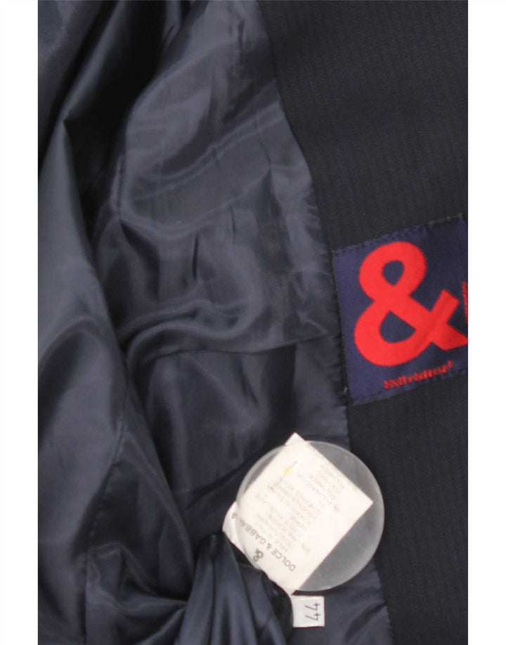 Dolce & Gabbana Veste Blazer 3 Boutons Femme IT 44 Bleu Marine Moyen