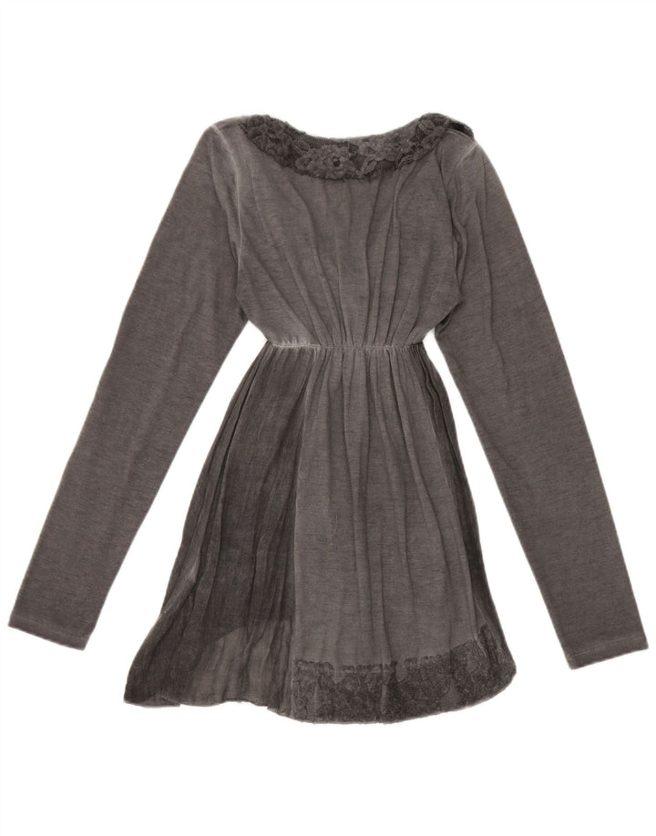 Rifle Tunique à manches longues pour femme UK 8 Petit Gris Polyester