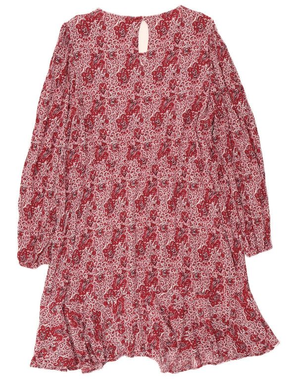 Robe droite à manches longues Boden pour femme FR 22 3XL Rouge Paisley Viscose