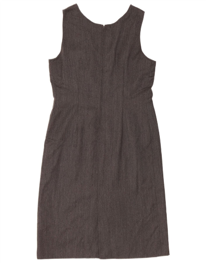 robe fourreau sans manches femme vintage UK 12 Gris moyen
